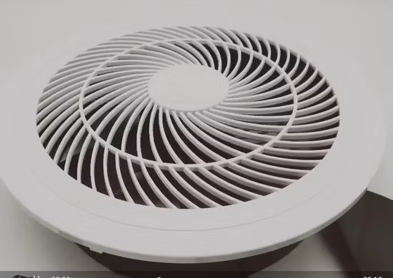 Aspiratore centrifugo montato a soffitto in plastica di vendita calda da 4 pollici per WC