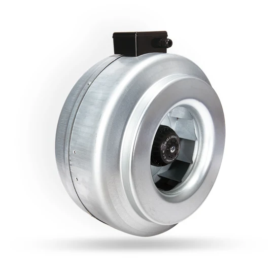 Ventilatore circolare centrifugo con diametro del condotto 315 mm, alloggiamento in metallo, pale in plastica