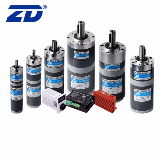 ZD Produzione di riduttori epicicloidali con spazzole CA / CC elettriche di alta qualità ad alte prestazioni o motoriduttori senza spazzole per soluzioni di automazione
